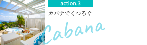 action.3 カバナでくつろぐ